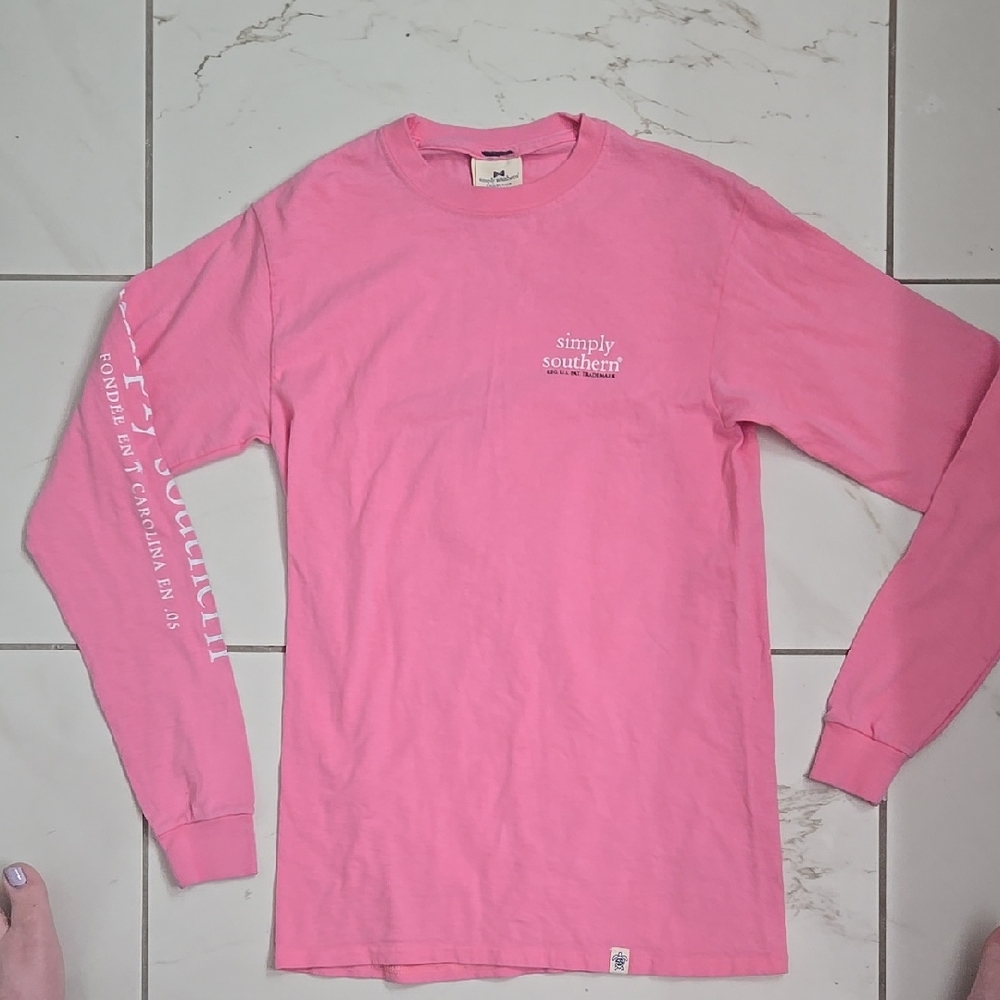 Simply Southern Pink Long Sleeve Shirt